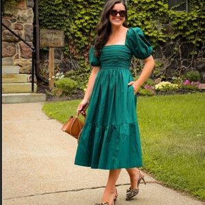 Abercrombie Green Maxi Dress (Worn once)